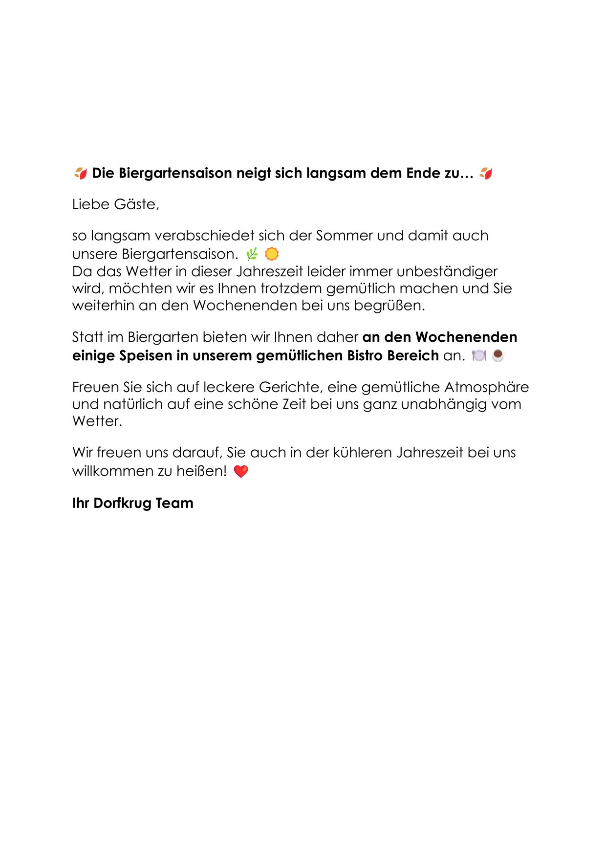 Die Biergartensaison neigt sich langsam dem Ende zu-1